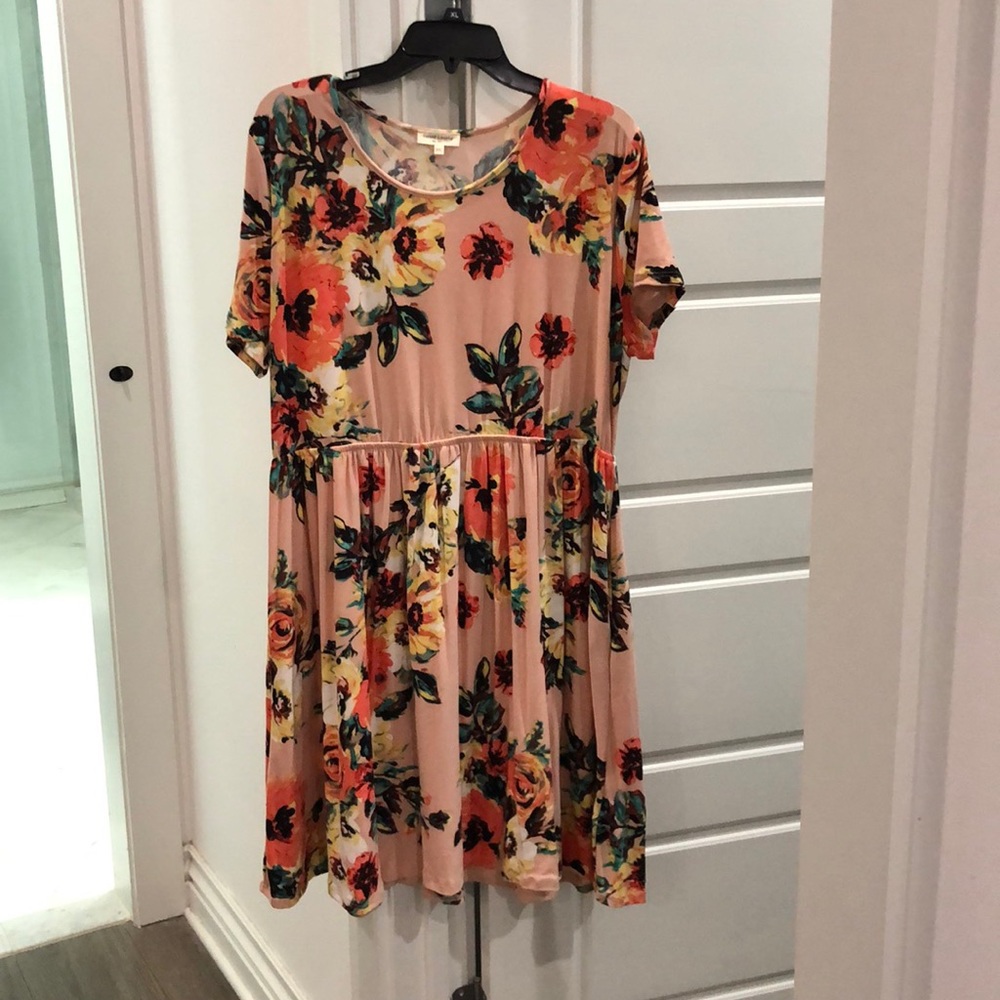 Women’s chic soul brand pink floral dress size 2xl